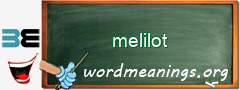 WordMeaning blackboard for melilot